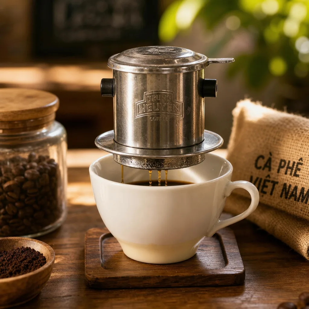 Vietnamese phin coffee